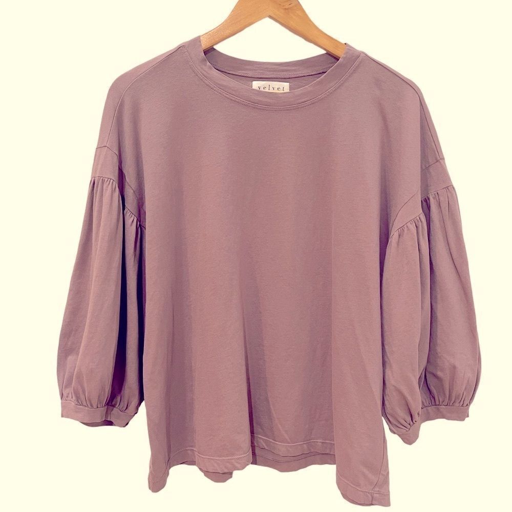 Velvet By Graham & Spencer Prudy Cotton Top In Orchard Size Large